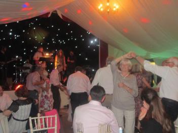Dancing to evening entertainment