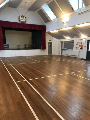 Main hall and stage